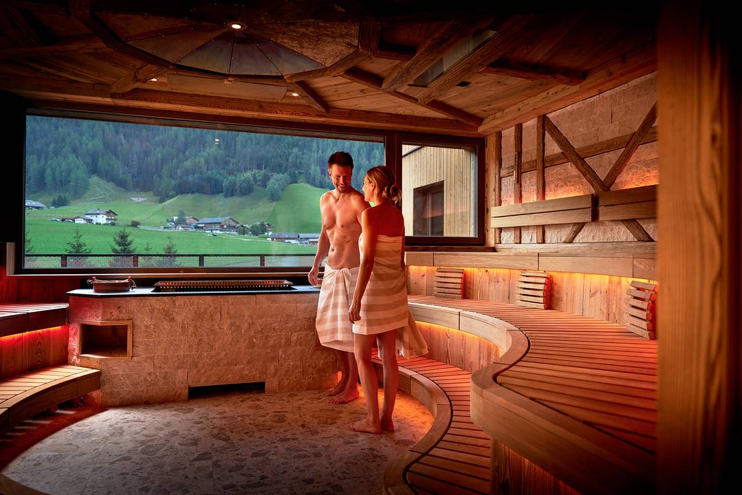 Sauna at our wellness hotel in Val Pusteria/Pustertal
